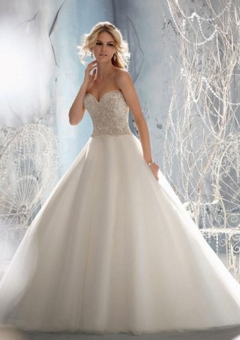 Morilee #1952 #0 default Ivory/Silver thumbnail
