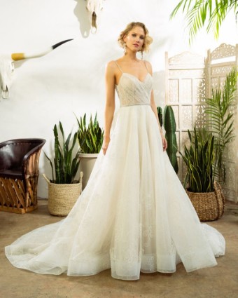 Casablanca Bridal #BL316 #0 default Ivory/Ivory/Silver thumbnail