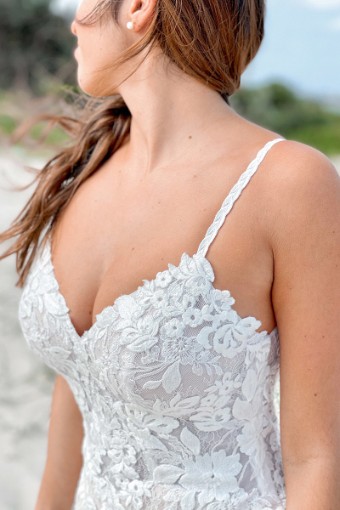 Stella York #7370CR #2 default (IV-IVR) Ivory Lace and Tulle over Ivory Gown thumbnail