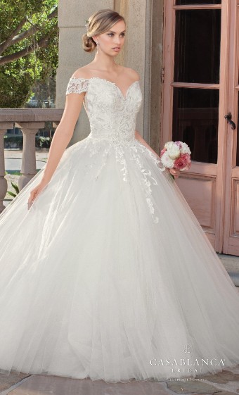 Casablanca Bridal #2312 Gracie #0 default Ivory/Ivory/Silver thumbnail