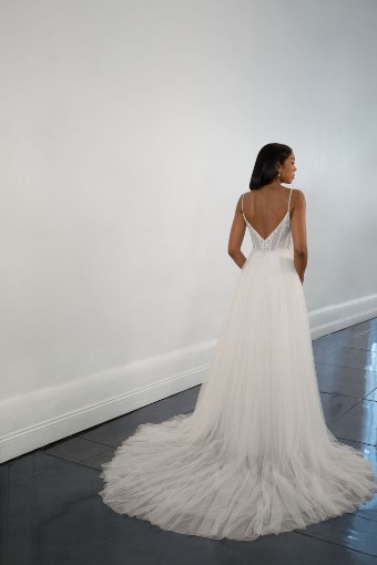 Martina Liana #1511 #5 default (IV-PL) Ivory Gown w Porcelain Tulle Plunge thumbnail
