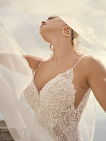 Maggie Sottero #BRIELLE #1 Ivory (gown with Natural Illusion) thumbnail