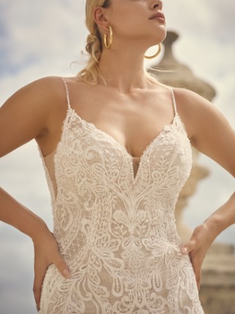 Maggie Sottero #BRIELLE #3 Ivory (gown with Natural Illusion) thumbnail