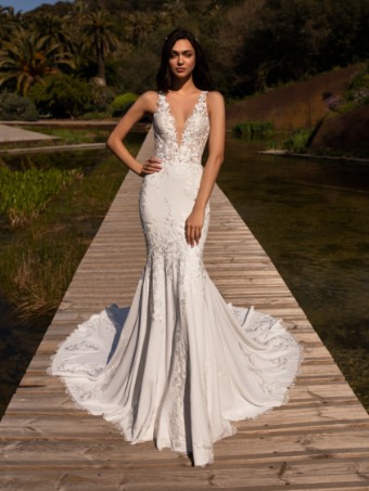 Pronovias #Alcyone - Lined #0 default Off White/Crystal/Beige thumbnail