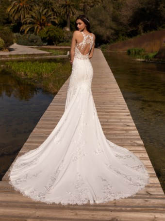 Pronovias #Alcyone - Lined #1 Off White/Crystal/Beige thumbnail