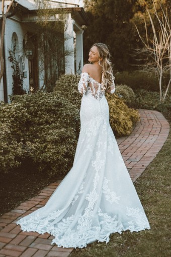 Martina Liana #1359IV12 #1 (IVIV-PL) Ivory Lace & Tulle ov Ivory Gown w/ Porcelain Tulle Illusion thumbnail