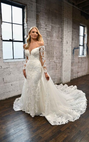 Martina Liana #1359IV12 #3 (IVIV-PL) Ivory Lace & Tulle ov Ivory Gown w/ Porcelain Tulle Illusion thumbnail