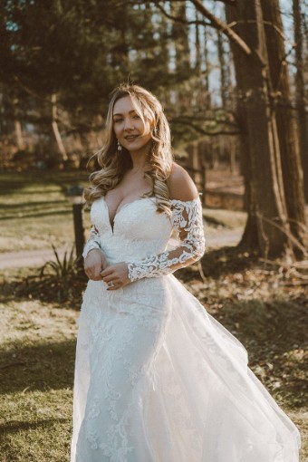 Martina Liana #1359IV12 #0 default (IVIV-PL) Ivory Lace & Tulle ov Ivory Gown w/ Porcelain Tulle Illusion thumbnail