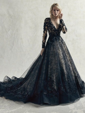 Sottero and Midgley #Zander - 9SC076 #0 default Black over Nude thumbnail