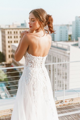 Stella York #7413IV - Lined #1 (IV-IV) Ivory Lace and Tulle over Ivory Gown thumbnail