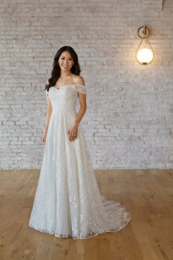 Stella York #7502CRBL #0 default (IV-IV) Ivory Lace and Tulle over Ivory Gown thumbnail