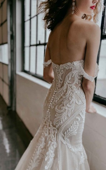 Martina Liana #1267IQ #4 default (IV-IV) IVORY LACE OVER IVORY GOWN thumbnail