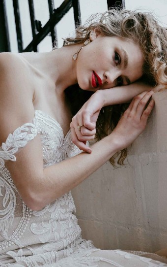 Martina Liana #1267IQ #3 (IV-IV) IVORY LACE OVER IVORY GOWN thumbnail