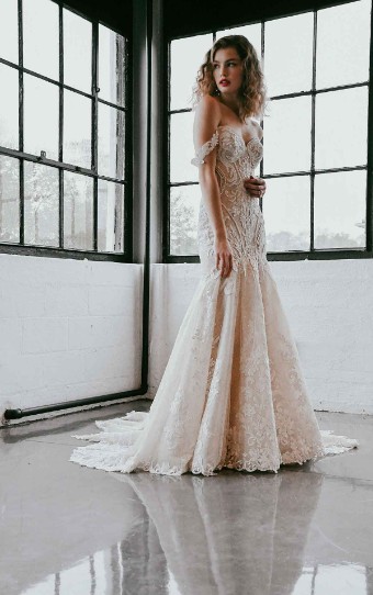Martina Liana #1267IQ #0 default (IV-IV) IVORY LACE OVER IVORY GOWN thumbnail