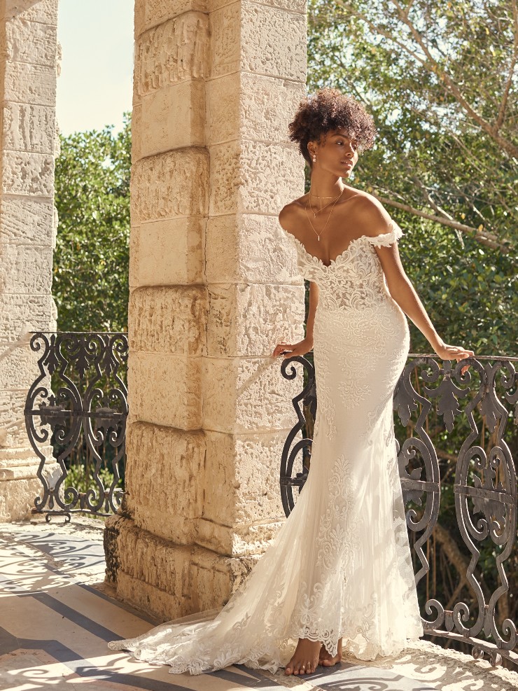 princess polly baby blue dress Chiffon A-Line Bridal Dress Jessica By Maggie Sottero main image 0