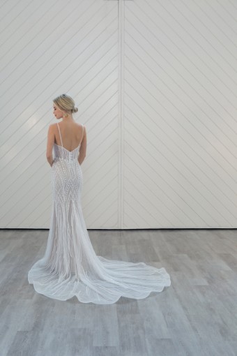 Martina Liana #LE1185 #1 (IV-RUM) Ivory Lace and Tulle over Rum Gown thumbnail