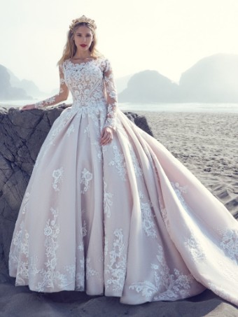 Sottero and Midgley #Norvinia Lynette - 22SZ009B01 #0 default Ivory over Nude (gown with Natural Illusion) thumbnail