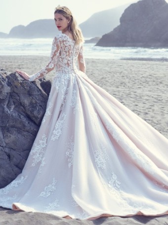 Sottero and Midgley #Norvinia Lynette - 22SZ009B01 #1 default Ivory over Nude (gown with Natural Illusion) thumbnail