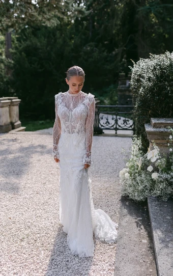 Martina Liana #LE1296 #1 (IV-IVR) Ivory Lace and Tulle over Ivory Gown thumbnail