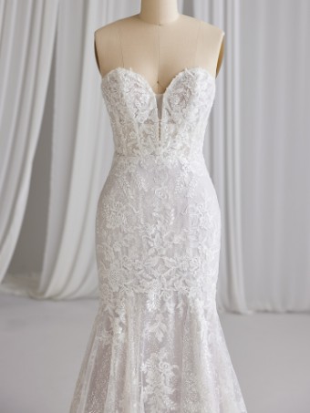 Maggie Sottero #HAILEY (23MS653B01 - Lined bodice) #3 All Ivory (gown with Ivory Illusion) thumbnail