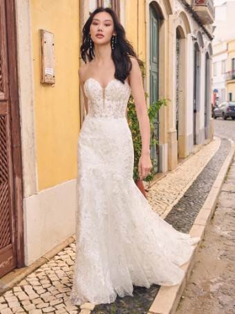 Maggie Sottero #HAILEY (23MS653B01 - Lined bodice) #0 default All Ivory (gown with Ivory Illusion) thumbnail