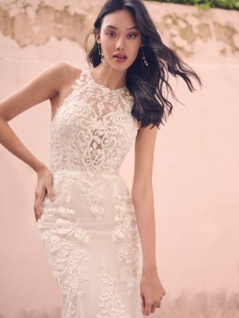Maggie Sottero #CLAIRE (23MK605B01) #0 default All Ivory (gown with Ivory Illusion) thumbnail