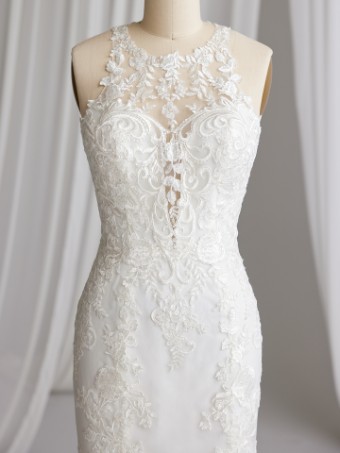 Maggie Sottero #CLAIRE (23MK605B01) #3 All Ivory (gown with Ivory Illusion) thumbnail