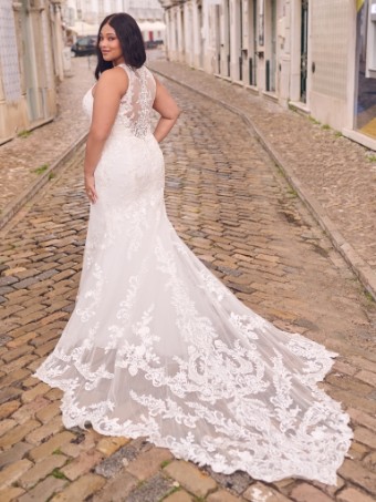 Maggie Sottero #CLAIRE (23MK605B01) #1 All Ivory (gown with Ivory Illusion) thumbnail