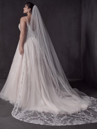Maggie Sottero #MARVINE (22SS905A01 - texture tulle 1) #2 All Ivory (gown with Ivory Illusion) thumbnail