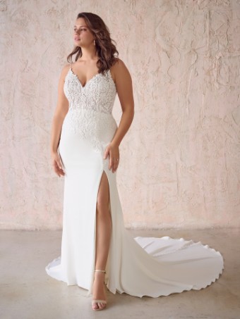 Maggie Sottero #FAYETTE (22MS933A01) #4 Ivory (gown with Natural Illusion) thumbnail