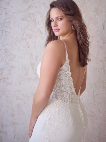 Maggie Sottero #FAYETTE (22MS933A01) #2 Ivory (gown with Natural Illusion) thumbnail
