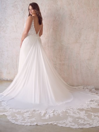 Maggie Sottero #FAYETTE (22MS933A01) #3 Ivory (gown with Natural Illusion) thumbnail