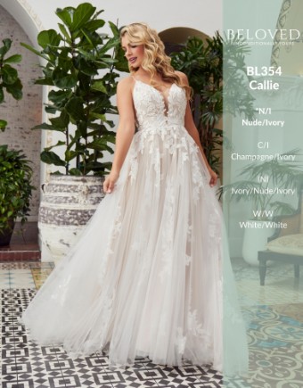Casablanca Bridal #BL354 - Callie #2 Champagne/Ivory thumbnail
