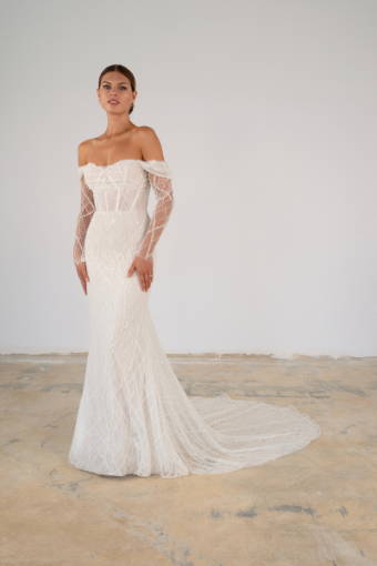 Martina Liana #LE1318 #0 default (IV-IV) IVORY LACE OVER IVORY GOWN thumbnail