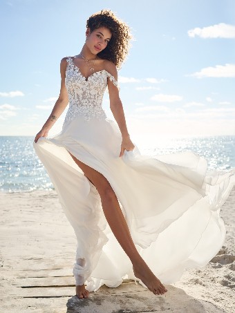 Sottero and Midgley #MAEVE (23RS705A01 - Unlined Bodice) #0 default Ivory (gown with Natural Illusion) thumbnail