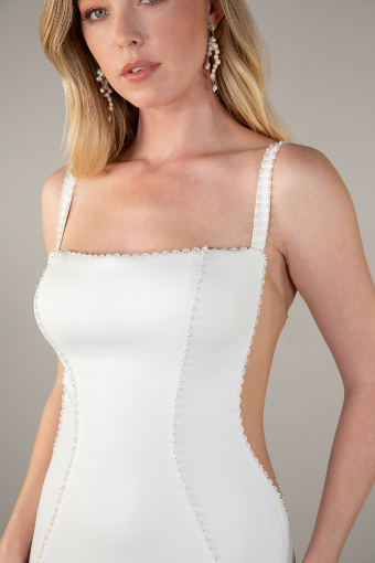 Essense of Australia #D4101 #2 default (IV-PL) Ivory Gown w Porcelain Tulle Illusion thumbnail