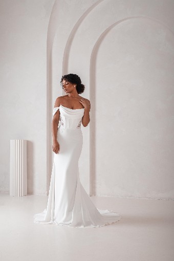 Ritzy Bridal #R25W46 - With Lace Train #0 default Ivory thumbnail