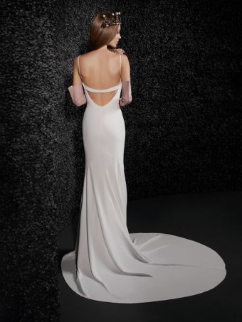 Vera Wang Bride #Amandine - Crepe with Shapewear #1 Off White thumbnail