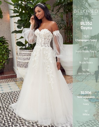 Casablanca Bridal #BL352 - Dayna #1 Ivory/Nude/Ivory thumbnail
