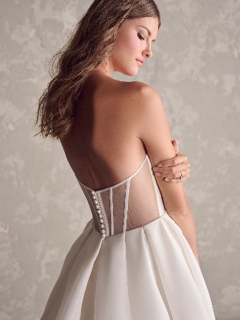 Maggie Sottero #NISHA (24MS214A01) #4 default Diamond White (gown with Natural Illusion) thumbnail