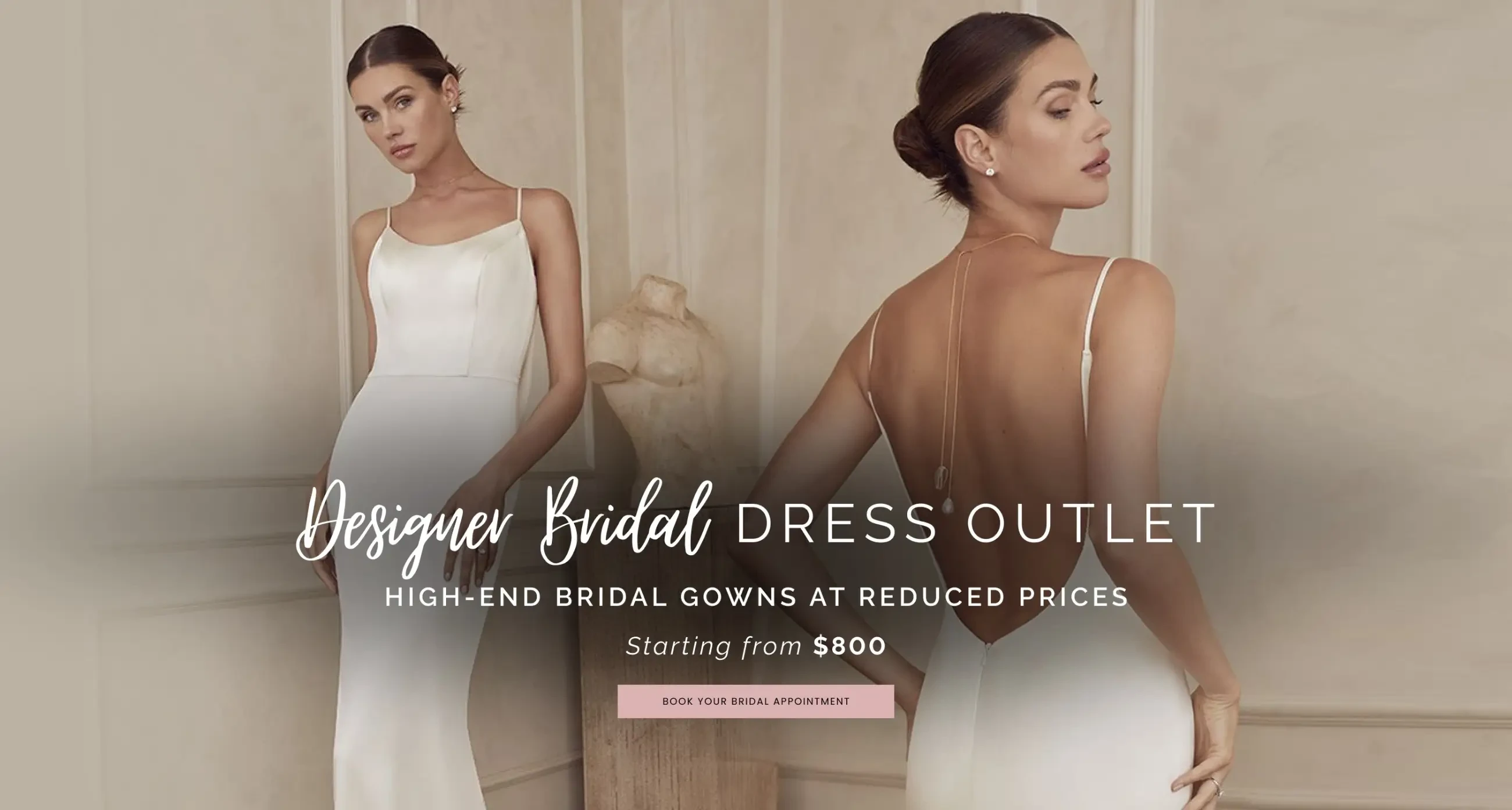 Designer bridal dress outlet